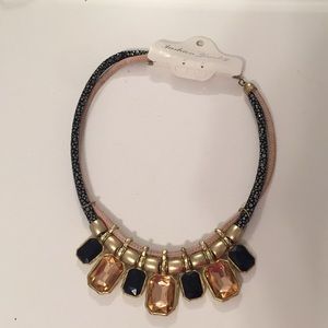 Pink and Black Statement Necklace